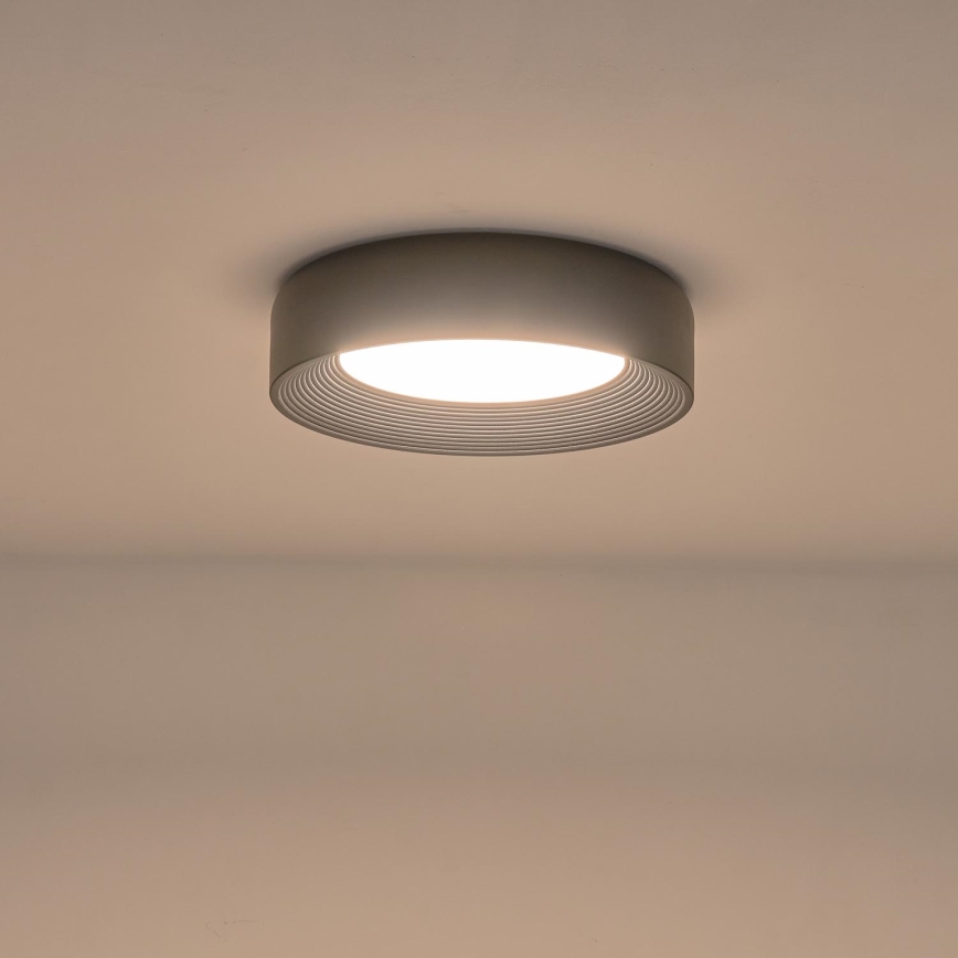 Plafón LED LED/30W/230V 3000K negro diá. 40 cm