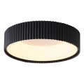 Plafón LED LED/30W/230V 3000K negro diá. 46 cm