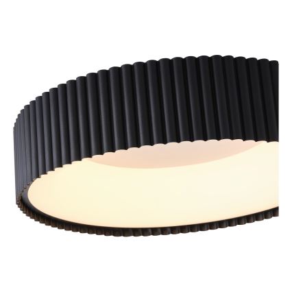 Plafón LED LED/30W/230V 3000K negro diá. 46 cm