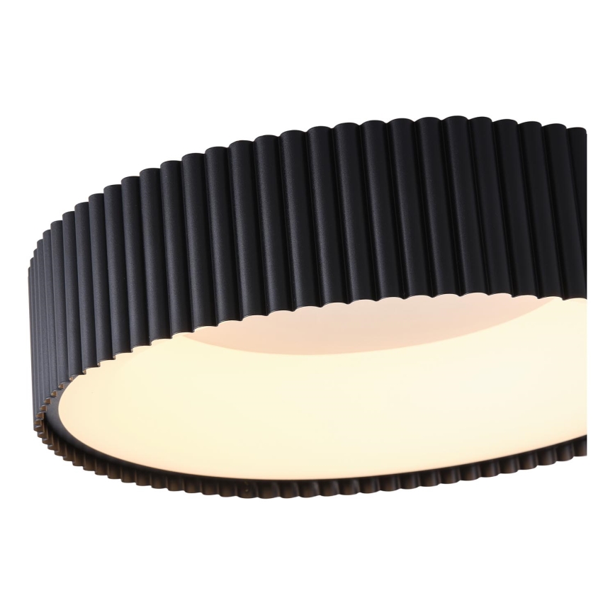 Plafón LED LED/30W/230V 3000K negro diá. 46 cm