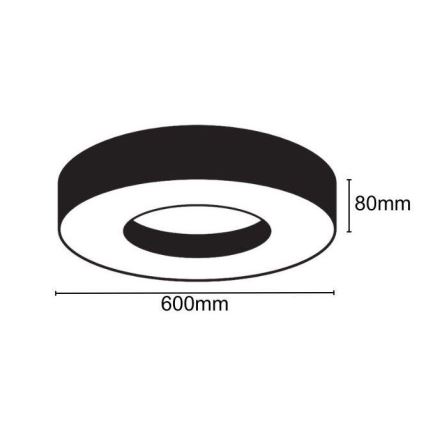 Plafón LED LED/30W/230V 4000K diá. 60 cm
