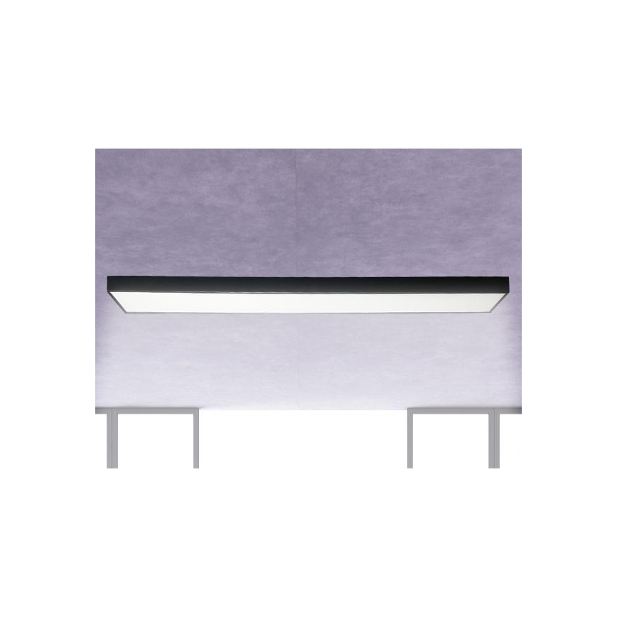 Plafón LED LED/32W/230V 4000K 120x13 cm negro