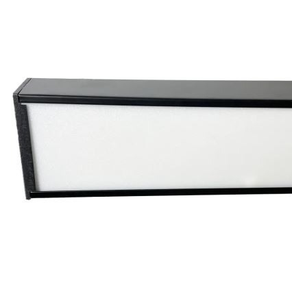 Plafón LED LED/32W/230V 4000K 120x13 cm negro