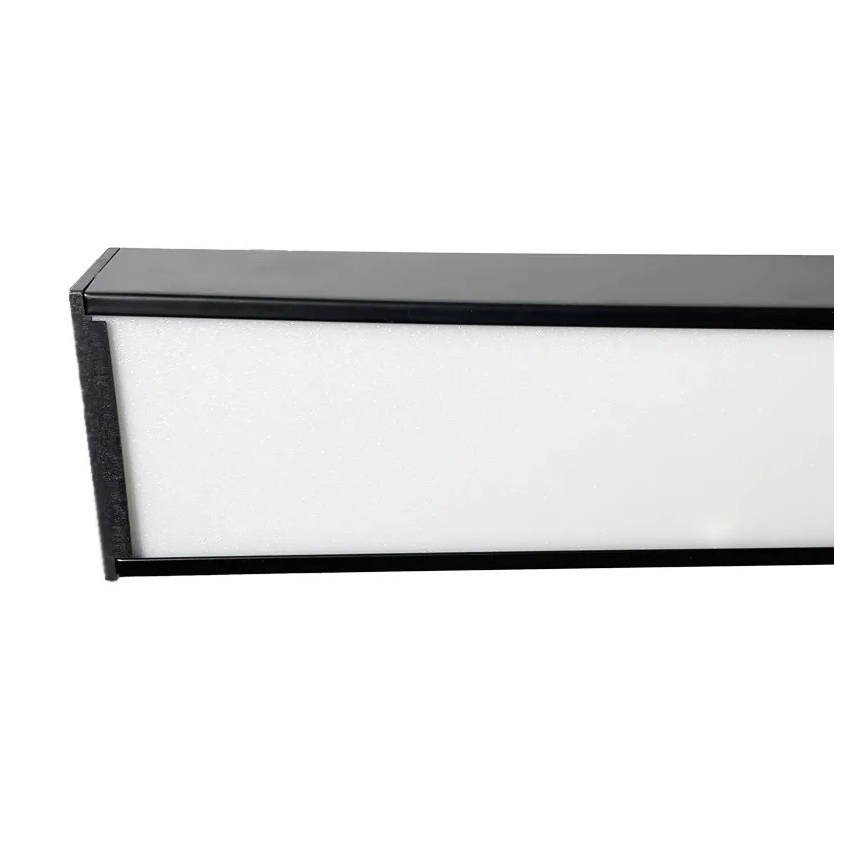 Plafón LED LED/32W/230V 4000K 120x13 cm negro