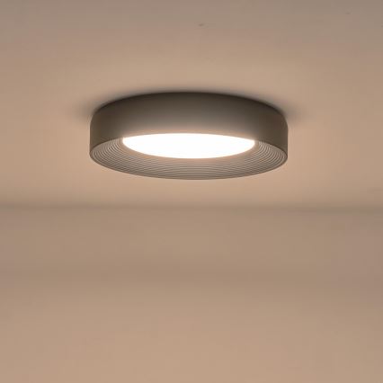 Plafón LED LED/40W/230V 3000K negro diá. 50 cm
