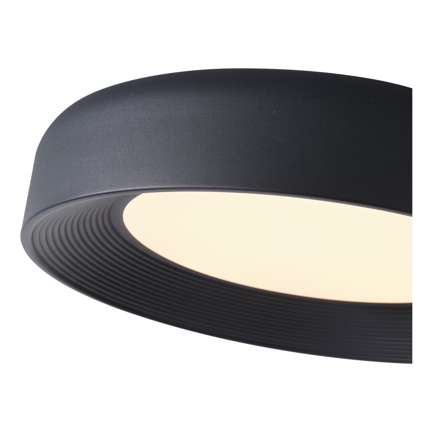 Plafón LED LED/40W/230V 3000K negro diá. 50 cm