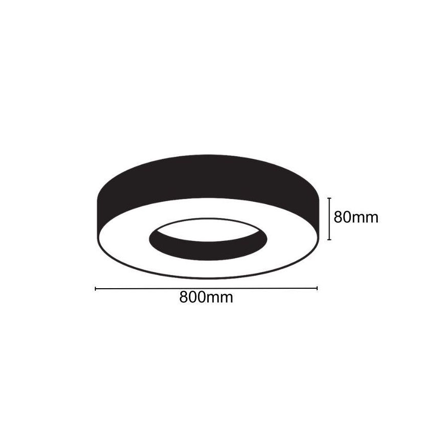 Plafón LED LED/40W/230V 4000K diá. 80 cm