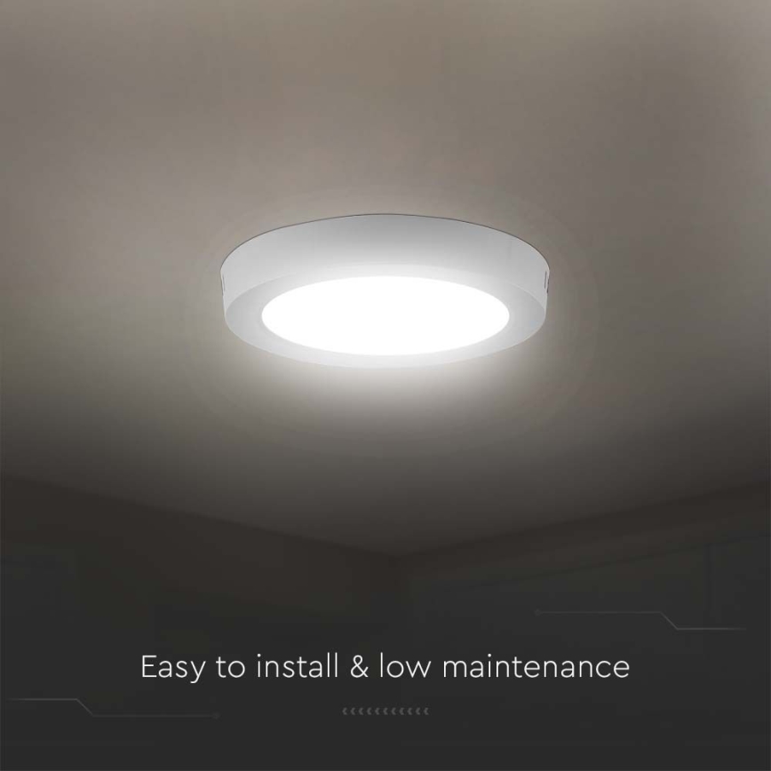 Plafón LED LED/6W/230V 4000K blanco