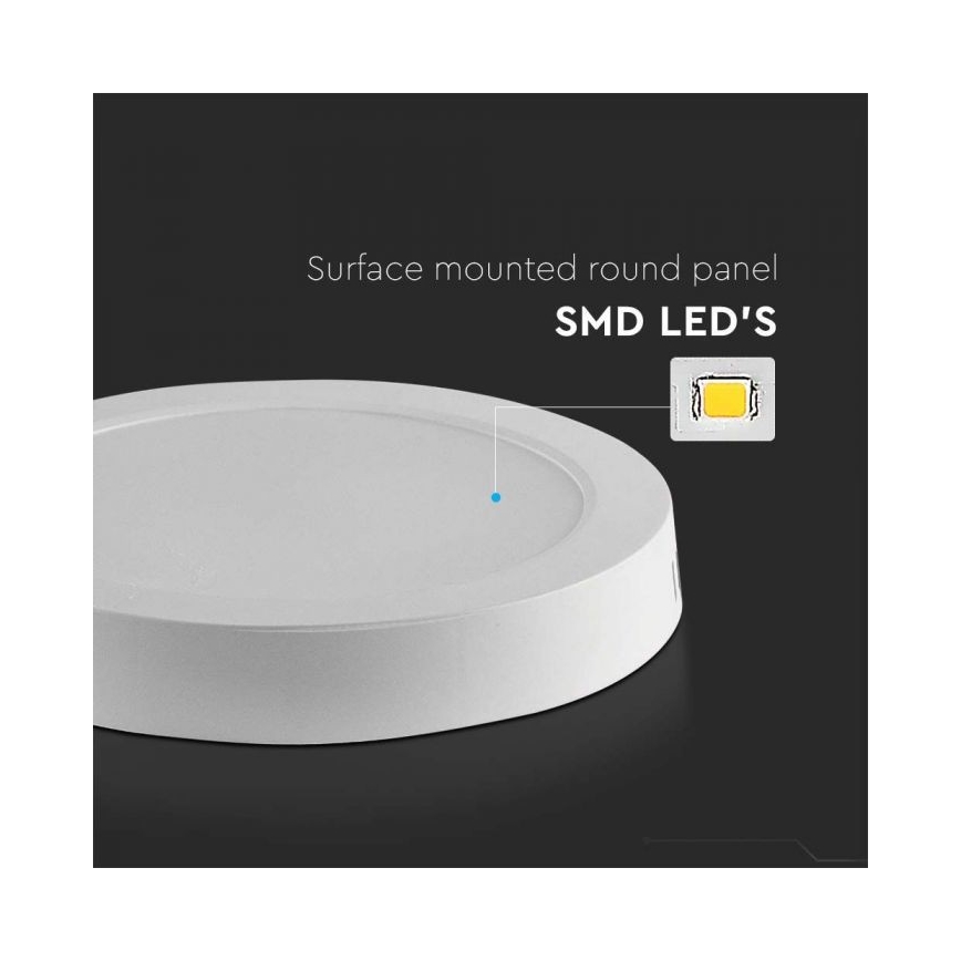 Plafón LED LED/6W/230V 6500K blanco