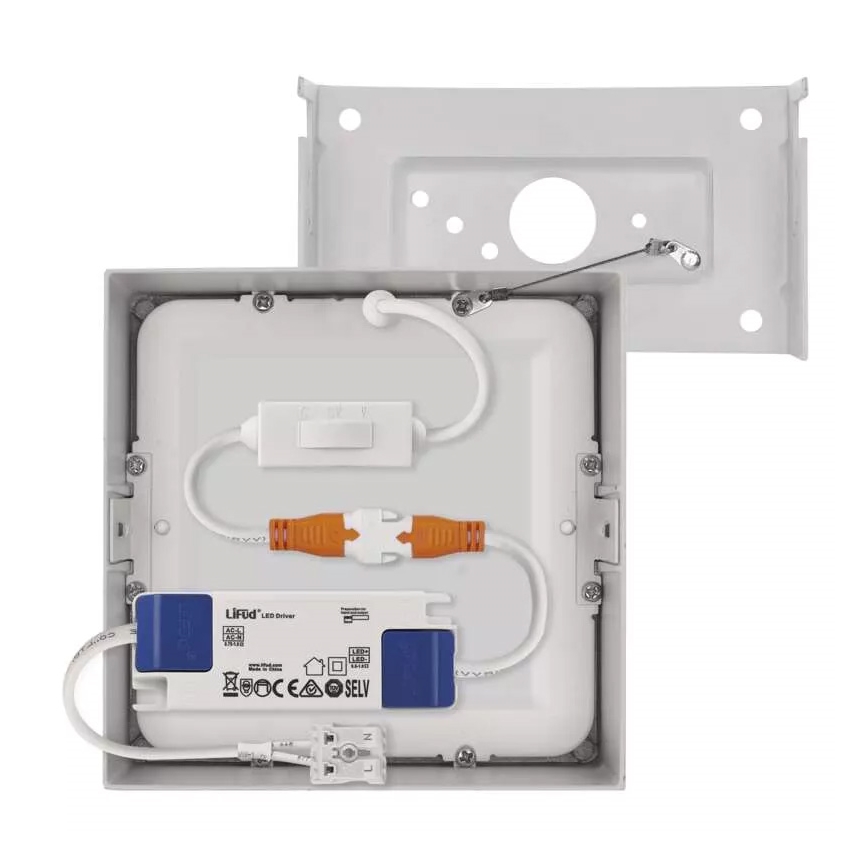 Plafón LED NEXXO LED/7,6W/230V 3000/3500/4000K 12x12 cm blanco