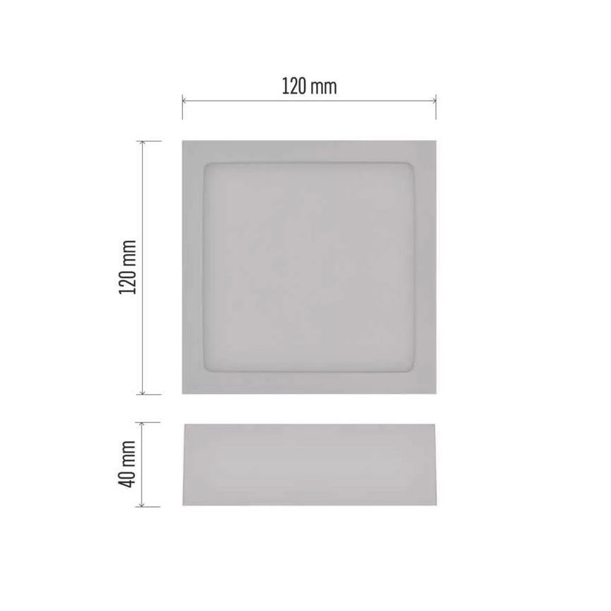 Plafón LED NEXXO LED/7,6W/230V 3000/3500/4000K 12x12 cm blanco