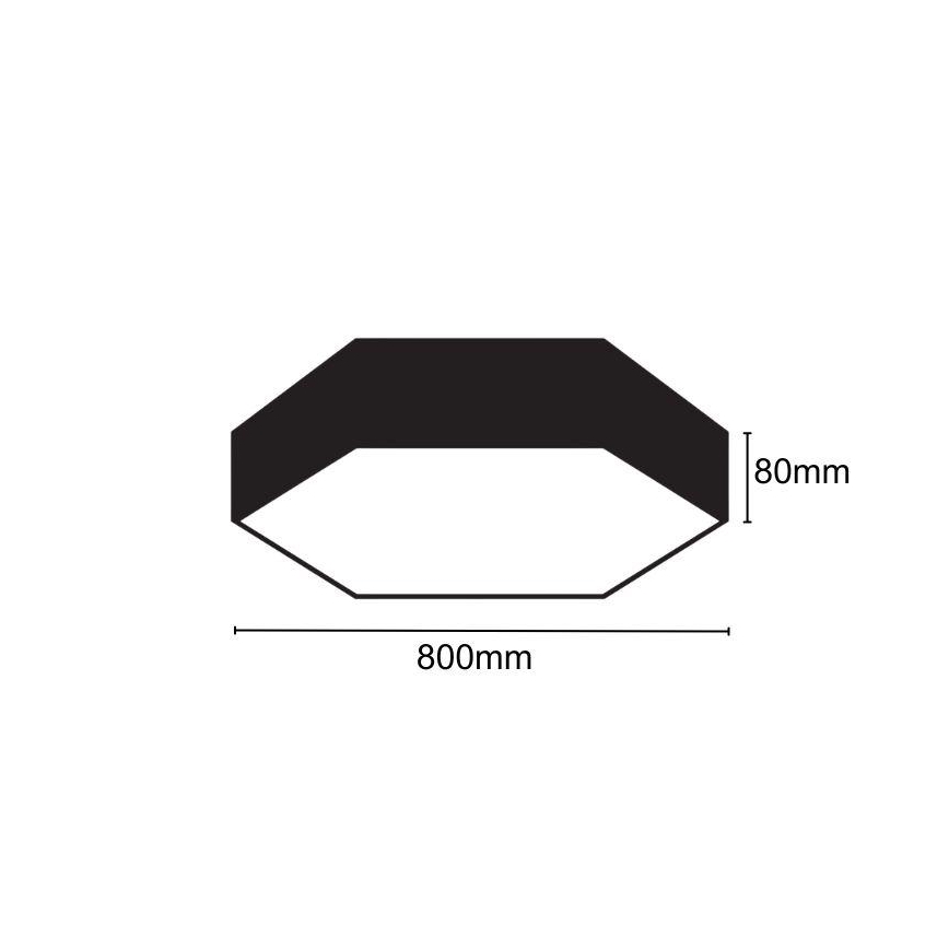 Plafón LED LED/70W/230V 4000K diá. 80 cm