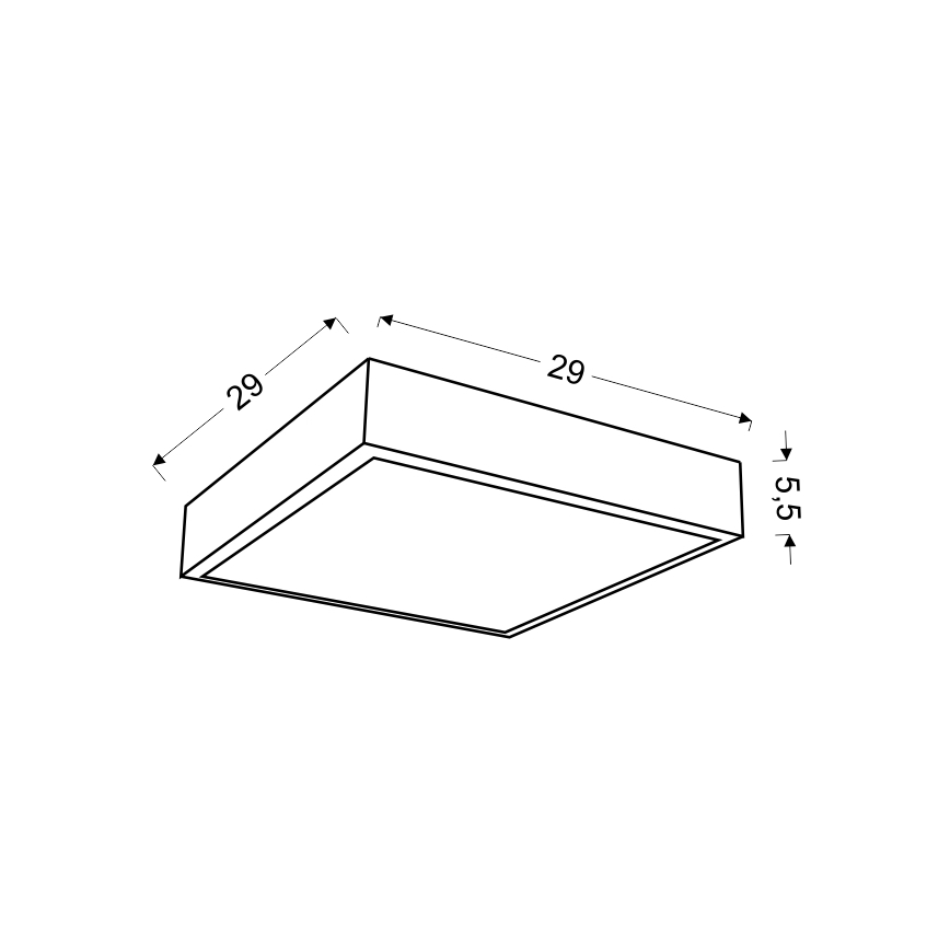 Plafón LED LUX LED/16W/230V blanco