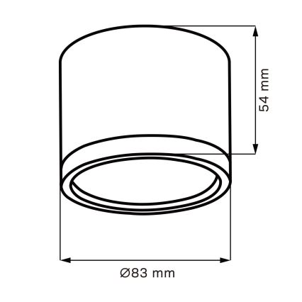 Plafón LED MIRELLA 1xGX53/6W/230V cromo mate