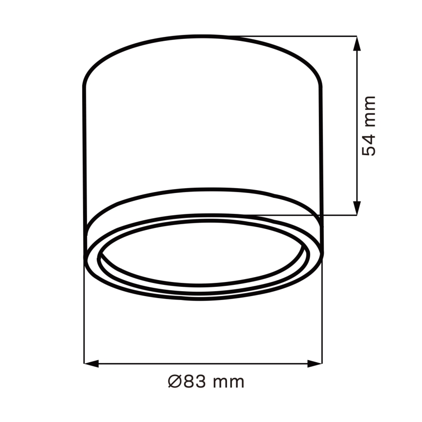 Plafón LED MIRELLA 1xGX53/6W/230V cromo mate