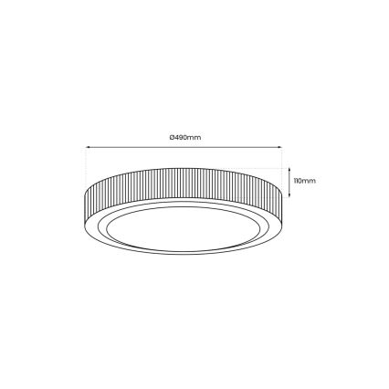 Plafón LED MIRI LED/34W/230V diá. 49 cm