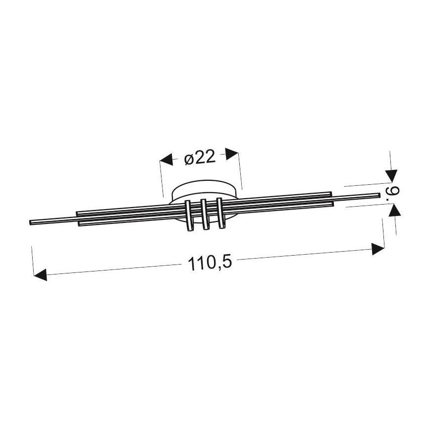 Plafón LED NAKSOS LED/40W/230V