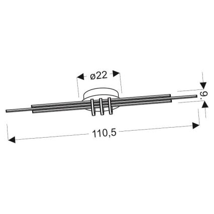 Plafón LED NAKSOS LED/40W/230V