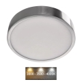 Plafón LED NEXXO LED/21W/230V 3000/3500/4000K diá. 22,5 cm cromo brillante