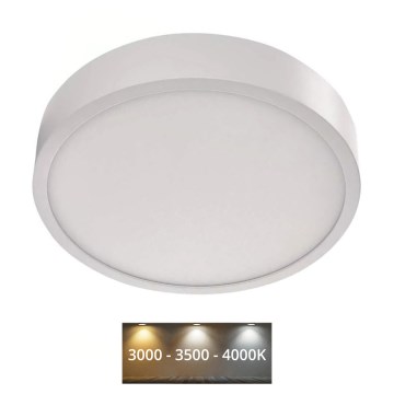 Plafón LED NEXXO LED/21W/230V 3000/3500/4000K diámetro 22,5 cm blanco