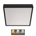 Plafón LED NEXXO LED/28,5W/230V 3000/3500/4000K 30x30 cm negro