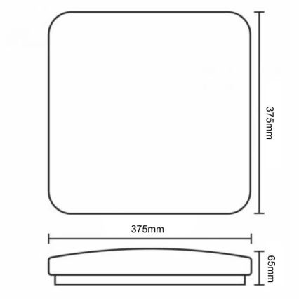 Plafón LED regulable OPAL LED/36W/230V 3000-6500K + control remoto