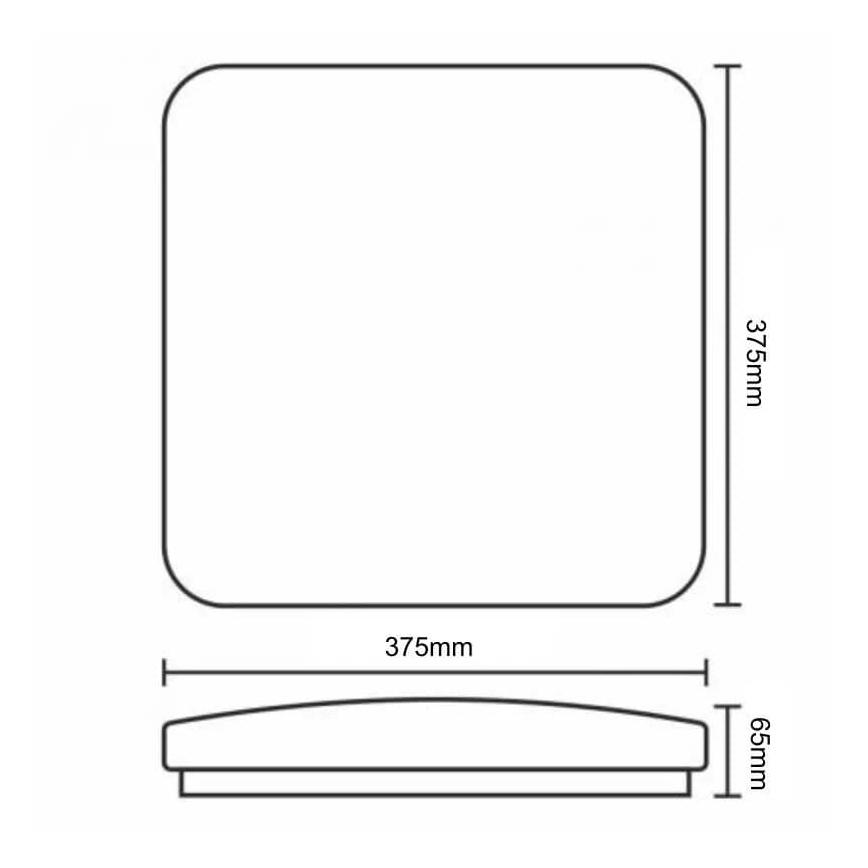 Plafón LED regulable OPAL LED/36W/230V 3000-6500K + control remoto
