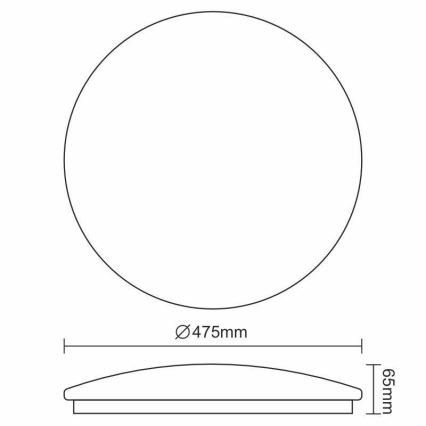 Plafón LED OPAL LED/48W/230V 4000K