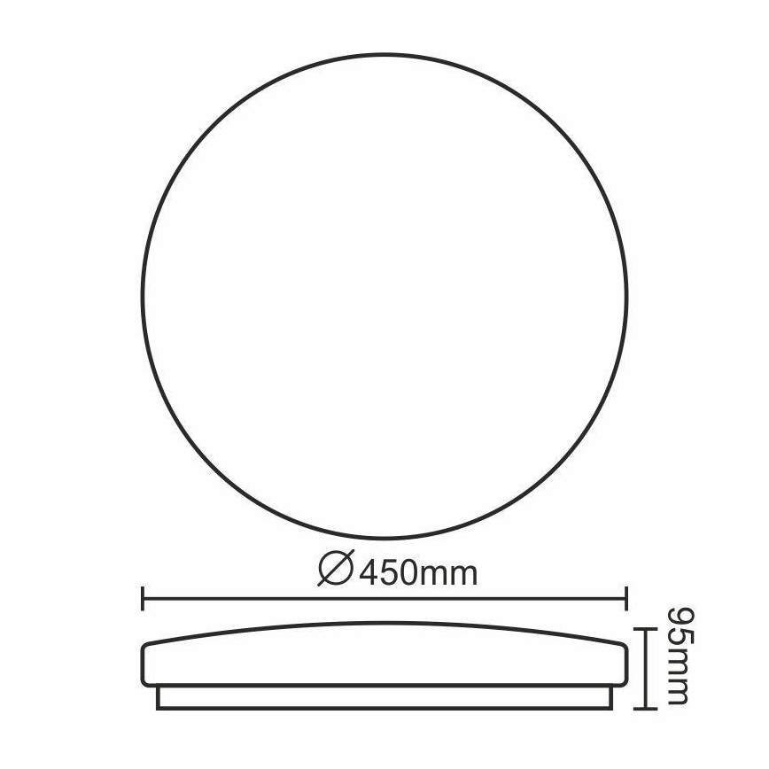 Plafón LED OPAL LED/50W/176-264V