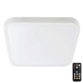 Plafón LED para baño con sensor SAMSUNG CHIP LED/36W/230V IP44 4000K 42x42 cm blanco + control remoto