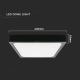 Plafón LED para baño LED/30W/230V 3000K IP44 negro