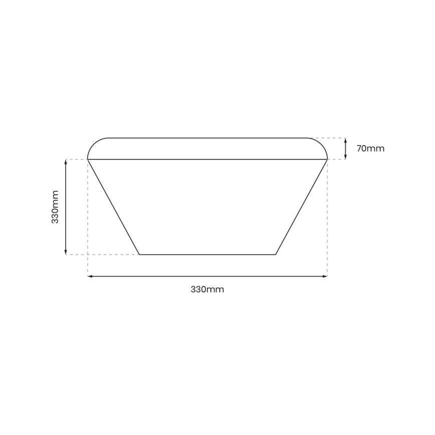 Plafón LED para cuartos de baño con sensor NEMO LED/16W/230V IP44 negro