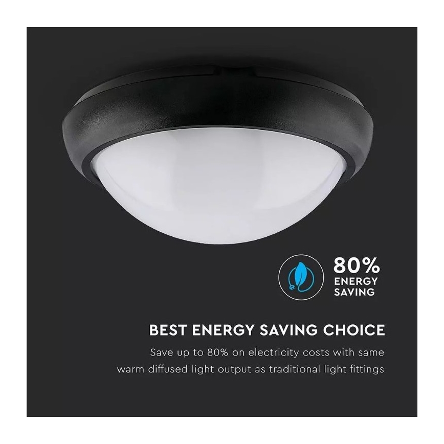 Plafón LED para exteriores LED/12W/230V IP54