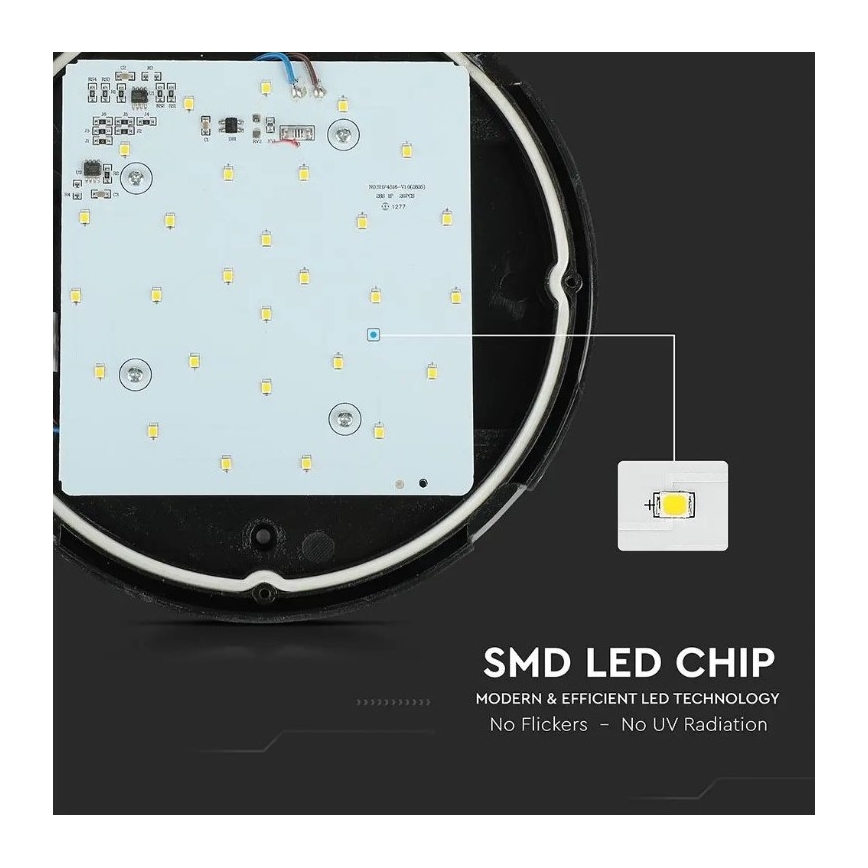 Plafón LED para exteriores LED/12W/230V IP54