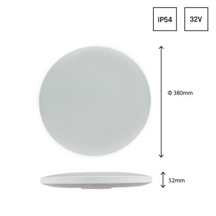 Plafón LED para exteriores NYMPHEA LED/32W/230V IP54 4000K