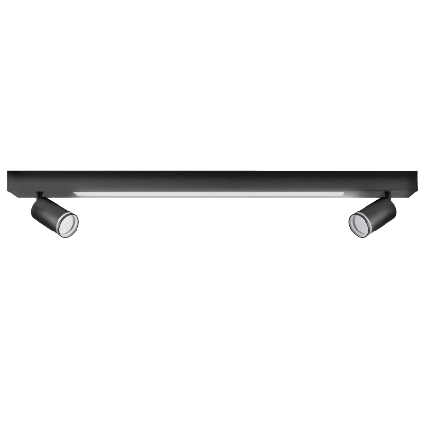 Plafón LED PARÍS LED/24W/230V + 2xGU10/10W negro