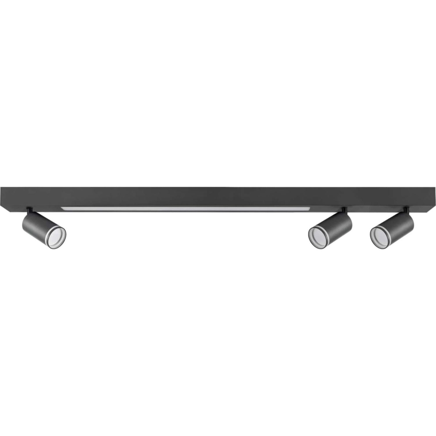 Plafón LED PARÍS LED/24W/230V + 3xGU10/10W negro