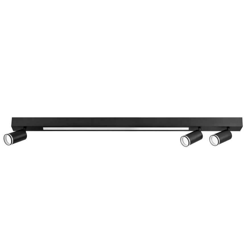 Plafón LED PARÍS LED/24W/230V + 3xGU10/10W negro
