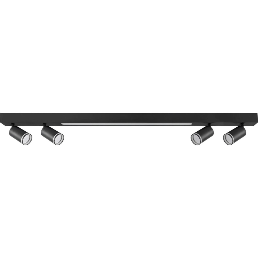 Plafón LED PARÍS LED/24W/230V + 4xGU10/10W negro
