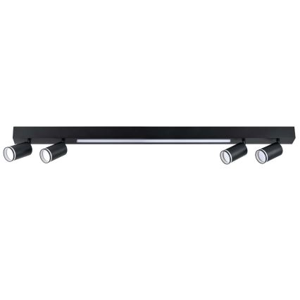 Plafón LED PARÍS LED/24W/230V + 4xGU10/10W negro