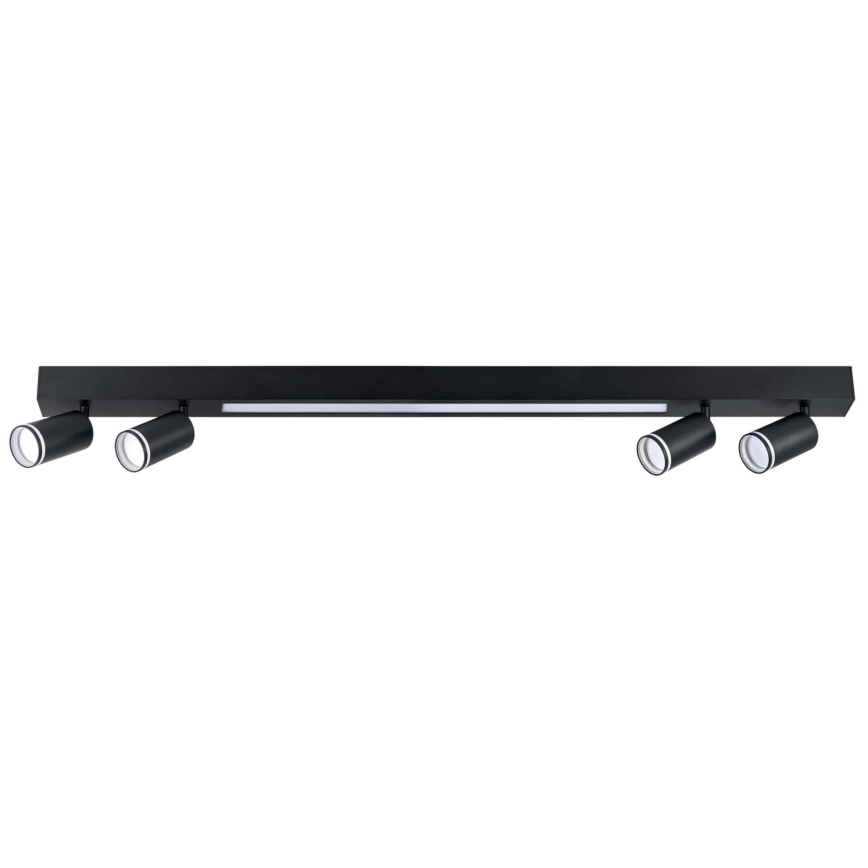 Plafón LED PARÍS LED/24W/230V + 4xGU10/10W negro