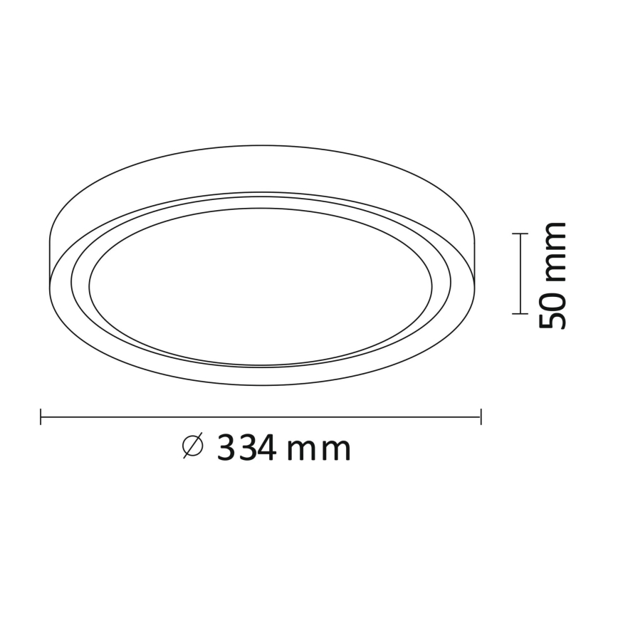 Plafón LED PERSE LED/15W/230V blanco