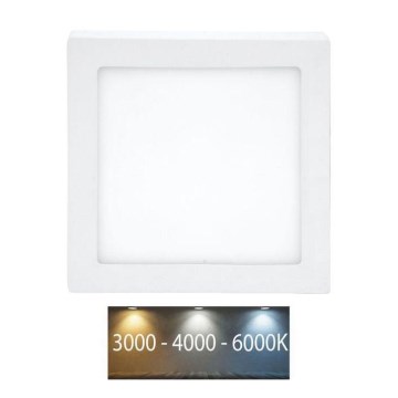 Plafón LED RAFA LED/25W/230V 3000/4000/6000K 30x30 cm blanco