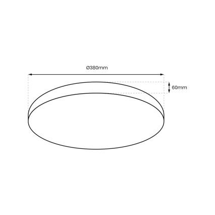 Plafón LED regulable ALLISTER LED/36W/230V 3000-6000K + mando a distancia