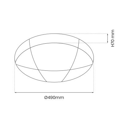 Plafón LED regulable BOB LED/40W/230V 3000-6000K + control remoto