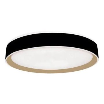 Plafón LED regulable con control por voz OPAL LED/48W/230V 2700-6500K negro + control remoto