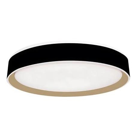 Plafón LED regulable con control por voz OPAL LED/48W/230V 2700-6500K negro + control remoto