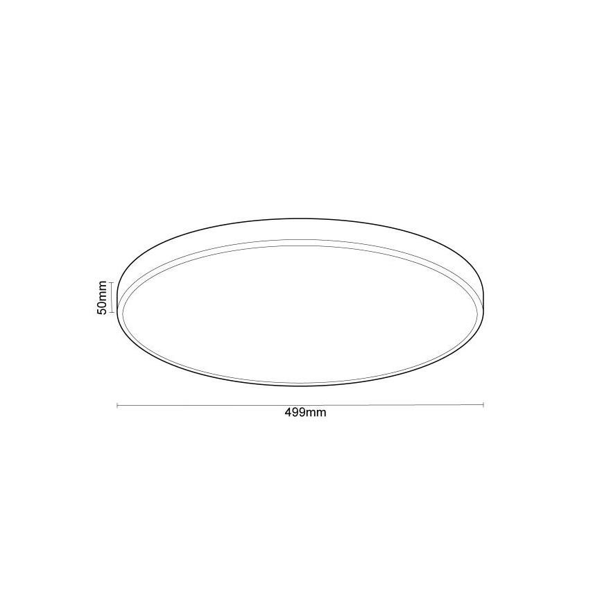 Plafón LED regulable con control por voz OPAL LED/48W/230V 2700-6500K blanco + control remoto
