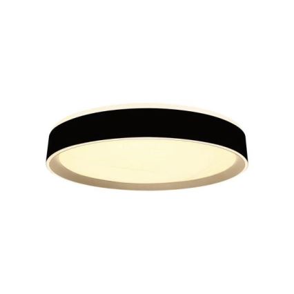 Plafón LED regulable con control por voz OPAL LED/48W/230V 2700-6500K negro + control remoto