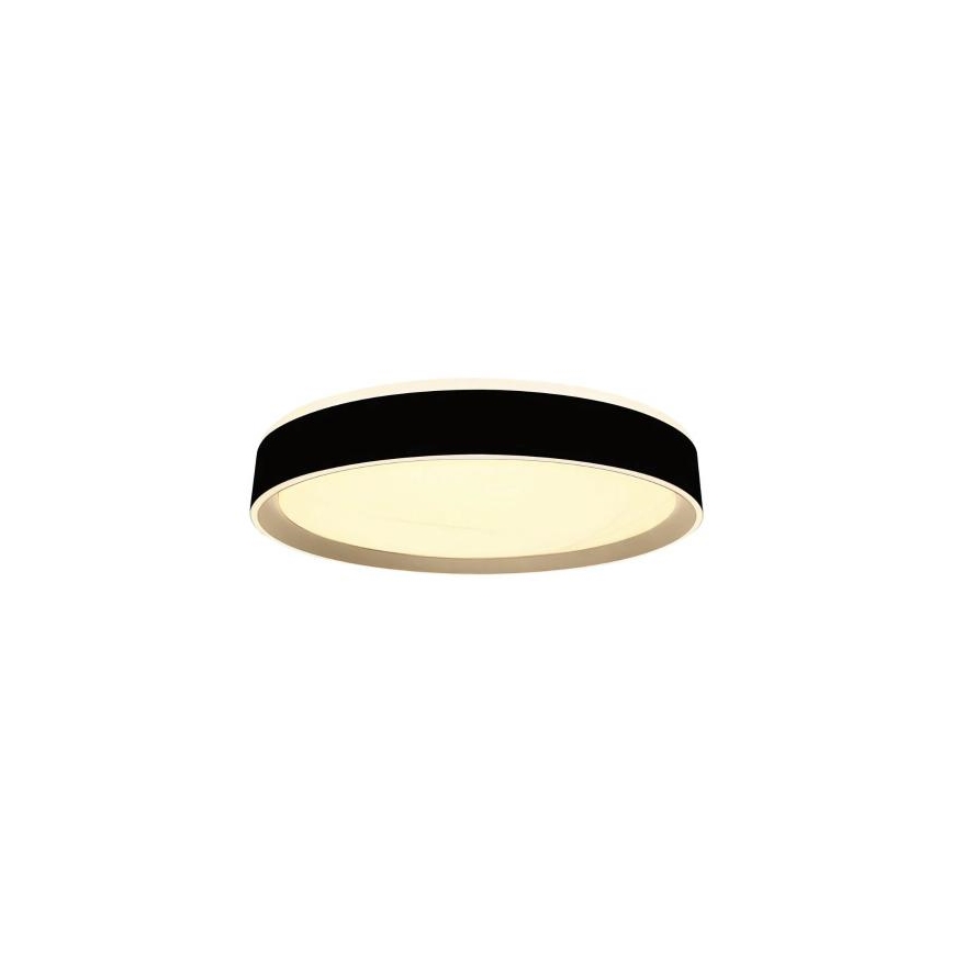 Plafón LED regulable con control por voz OPAL LED/48W/230V 2700-6500K negro + control remoto
